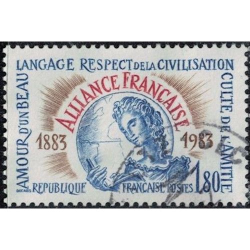 France 1983 Oblitéré Used Centenaire Alliance Française Y&t Fr 2257 Su