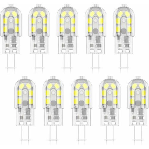 10x G4 Ampoule Led 2w Led Bulb 12 Smd 2835leds Blanc Froid 6000k Ampoule Lampe 200lm Equivalent A Lampe Halogene 20w Ac/Dc12v Goodnice