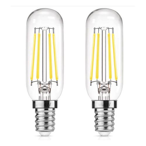 Ampoule Hotte Aspirante 40w De Remplacement Incandescent, E14 T25 Led 4w Ampoule De Hotte, Ampoule A Filament Edison, Blanc, 6000k, Lampe Pour Hotte Aspirante, Paquet De 2 Goodnice