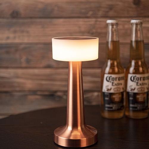 Bar Lampe de table - Utilisation interieure ou exterieure - Aussi rechargeable par cable USB inclus - 3 niveaux de gradation - Lumiere chaude goodnice