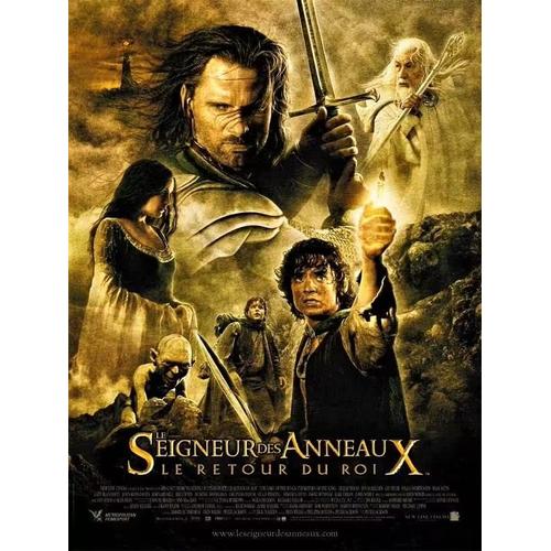 *** Le Seigneur Des Anneaux - Le Retour Du Roi De Peter Jackson - Elijah Wood - Orlando Bloom - Viggo Mortensen - Ian Mckellen - 2003 - Affiche Originale De Cinéma - 40 X 54 - Comme Neuf ***