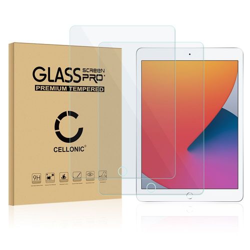 2x Protection D'écran En Verre Apple Ipad 10,2"" (8th Gen) - A2270, A2428, A2429, A2430 (2.5d, 9h, 0,33mm, Full Glue) Verre Trempé