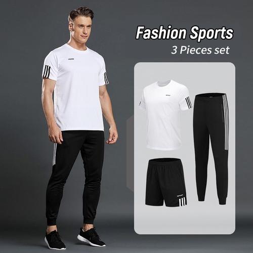 Fashion Ensemble De Vêtements De Sport 3 Pièces Pour Hommes