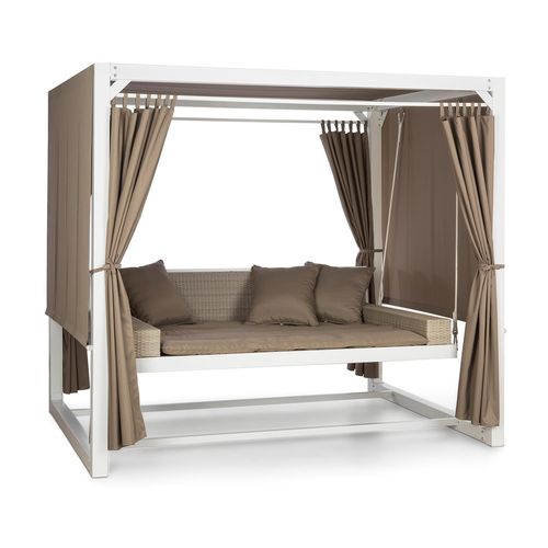 Blumfeldt Eremitage Balancelle De Luxe 236x180x210cm - Blanc & Taupe