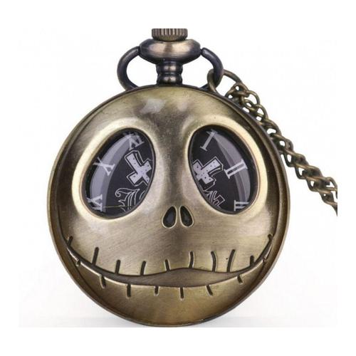 Montre À Gousset Doré Avec Mr Jack Nightmare Before Christmas Homme Femme