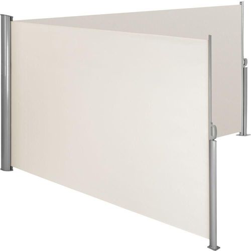 Auvent Store Latéral Brise-Vue Paraventrétractable Double Beige 200 X 600 Cm Helloshop26 2208131
