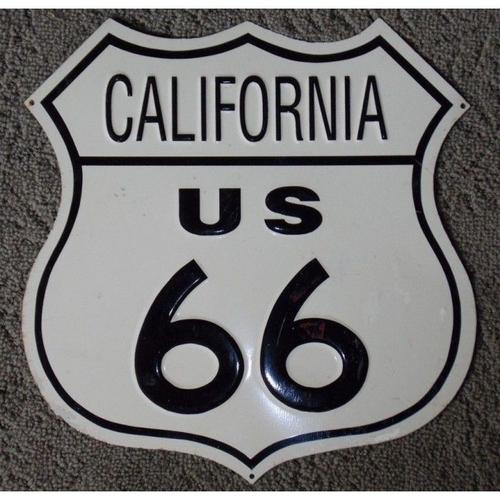 Plaque Route 66 Blason California Tole Publicitaire Usa Loft