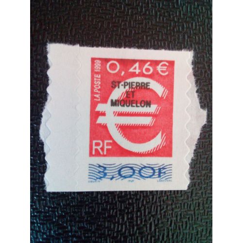 Timbre Saint Pierre Et Miquelon Yt 700 Introduction De L'euro 1999 ( 0101104 )