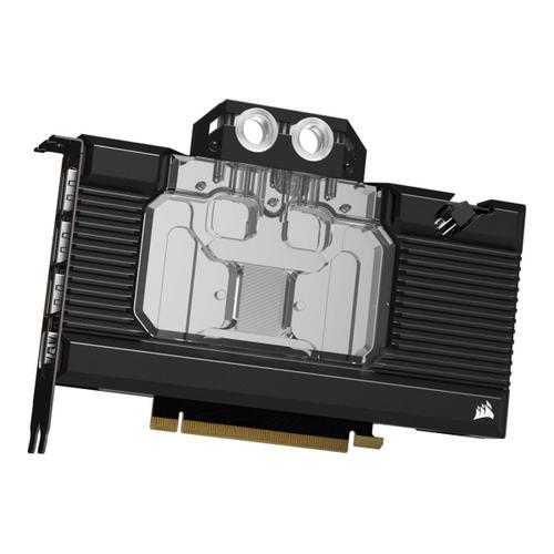 CORSAIR Hydro X Series XG7 RGB 30-SERIES - Video card GPU liquid cooling system waterblock - base en cuivre plaqué nickel - noir - pour NVIDIA GeForce RTX 3080 (Founders Edition)