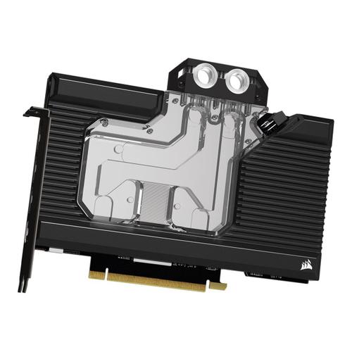 CORSAIR Hydro X Series XG7 RGB 30-SERIES - Video card GPU liquid cooling system waterblock - base en cuivre plaqué nickel - noir - pour NVIDIA GeForce RTX 3090 (Founders Edition)