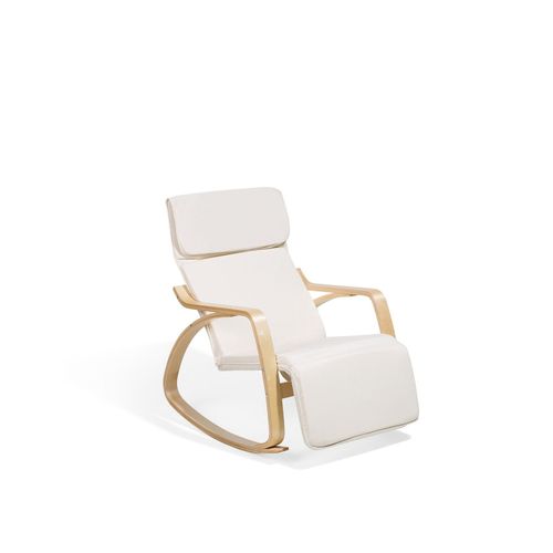 Fauteuil À Bascule Weston Tissu Crème
