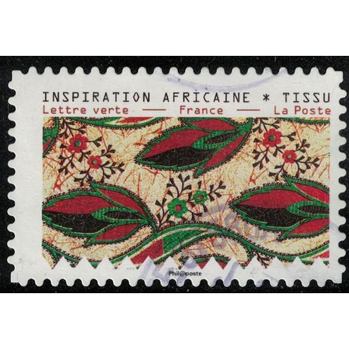 France 2019 Oblitéré Rond Used Tissus Motifs Nature Inspiration Africaine Timbre 10 Y&t 1662 Su