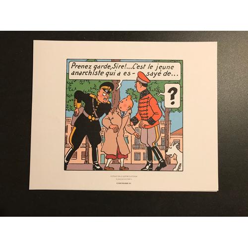 Tintin - Anarchiste - 19,5x24cm - Affiche / Poster Envoi En Tube