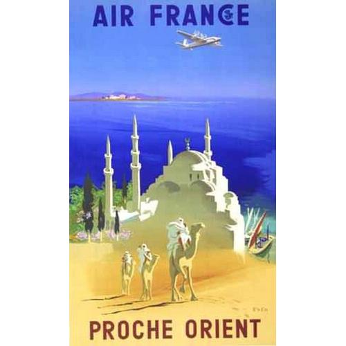 Air France - Proche Orient - J. Even 1950 - 50x70cm - Affiche / Poster Envoi En Tube