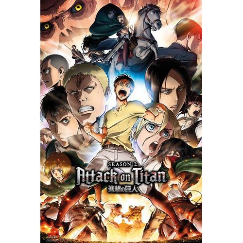 Attack On Titan - Season 2 - 61x91,5cm - Affiche / Poster Envoi En Tube