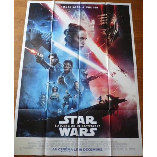 Star Wars : L¿Ascension De Skywalker De J.J. Abrams Avec Daisy Ridley, Adam Driver... - Affiche Originale De Cinéma Format 120 Cm X 160 Cm