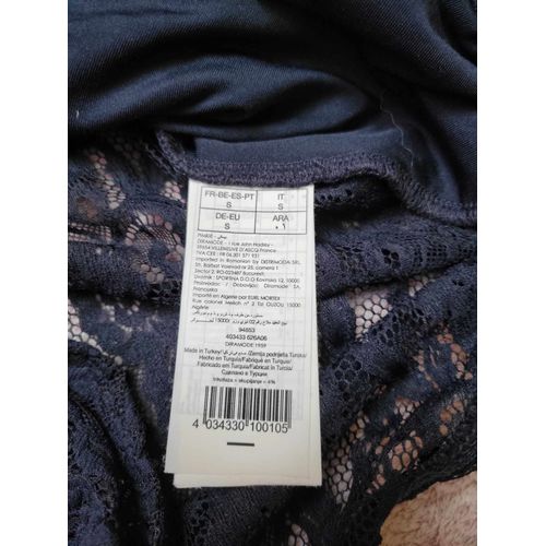 Très Beau Body Bleu Marine En Dentelle - Ouverture Par Des Pressions - Taille 36 Collection Pimkie