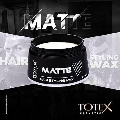 Totex Cire De Coiffage Mate - Natural Matte Look Finish - Hair Defining Paste Matte Wax 150 Ml 