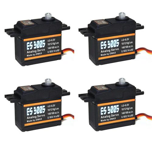 4pcs Servo Analogique En MéTal Emax Es3005 De 42g Pour Avion Rc Etanche-Générique