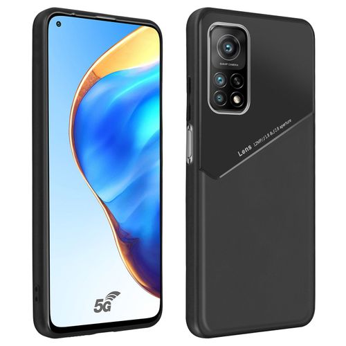 Coque Xiaomi Mi 10t/10t Pro Aspect Cuir Compatible Support Magnétique