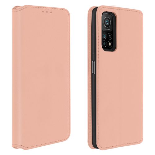 Étui Pour Xiaomi Mi 10t Porte-Carte Support Vidéo Clapet Magnétique Rose Gold