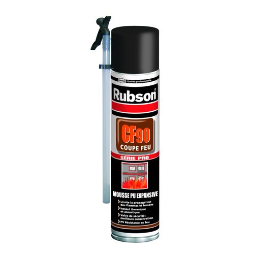Mousse expansive CF90 coupe feu RUBSON - aérosol 600 ml - 161992