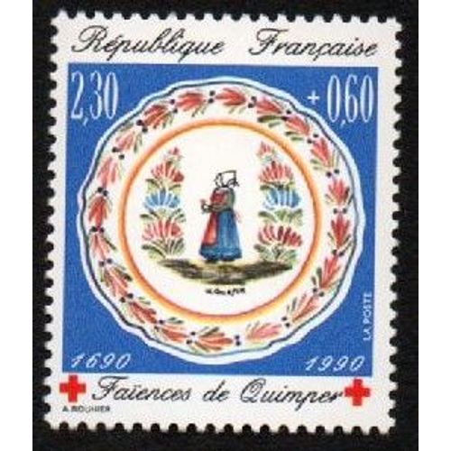 Timbre Faîence De Quimper 1990
