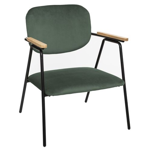 Fauteuil Design En Velours Dyer - Vert
