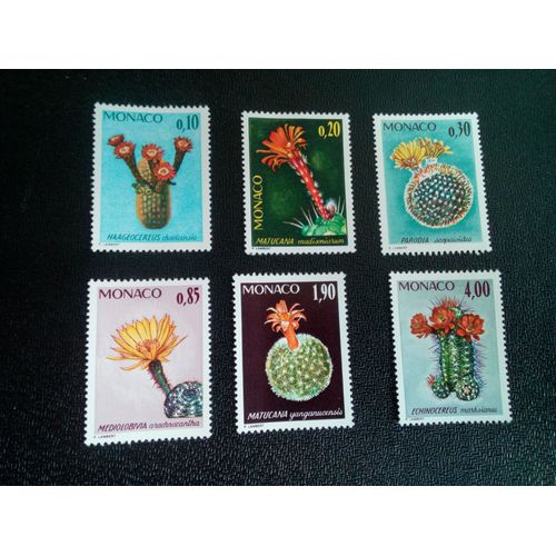 Timbre Monaco Yt 997 A 1002 Séries: Plantes Rares Du Jardin Botanique 1974 ( 0111104 )