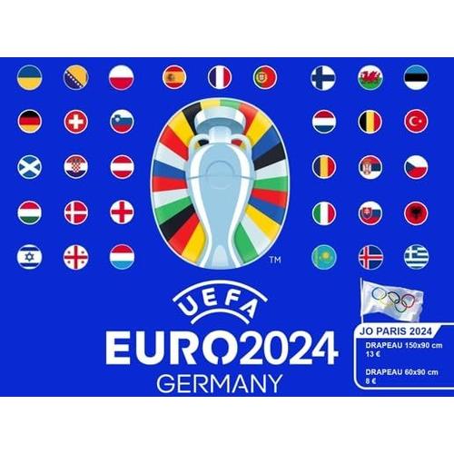 Guirlandes EURO 2024 24 pays 20x30 cms 10 mètres