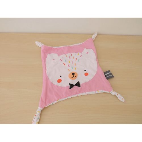 Doudou Ours Rose Noeud Papillon Orchestra
