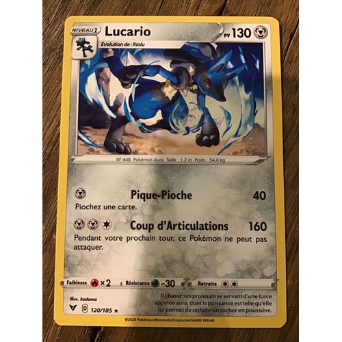 Lucario 120/185 Série Épée Et Bouclier Voltage Éclatant