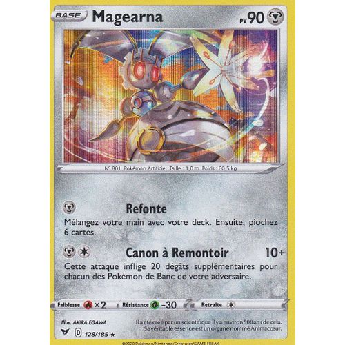 Carte Pokemon - Magearna - 128/185 - Holo-Rare - Épée Et Bouclier4 - Voltage Éclatant - Eb4 -Vf