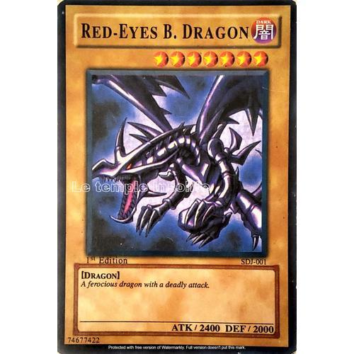 Fausse Carte Yu-Gi-Oh : Red-Eyes B. Dragon SDJ-001