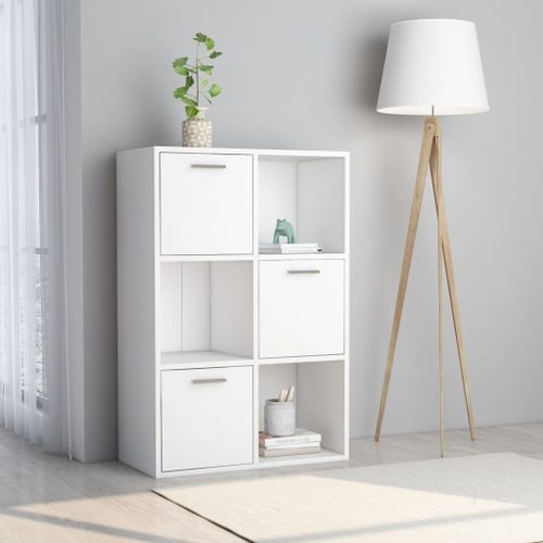 Vidaxl Armoire De Rangement Blanc 60x29,5x90 Cm Bois D'ingénierie