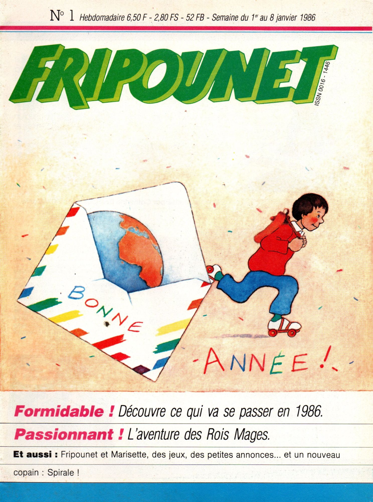 Fripounet N° 1 - 1 Au 8 Janvier 1986 - "Bonne Année"