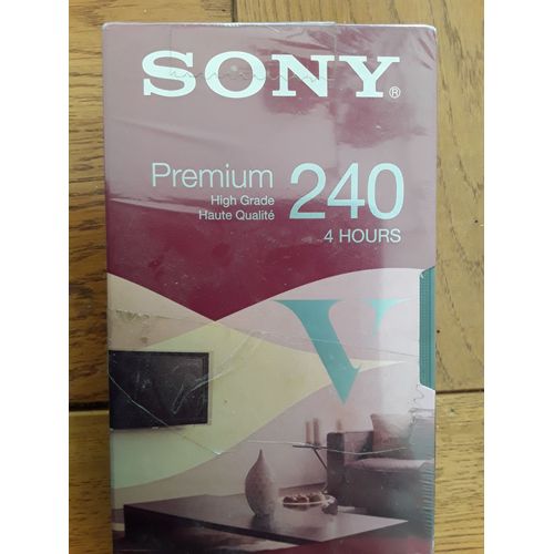 VHS SONY PREMIUM 240 - 4 HEURES