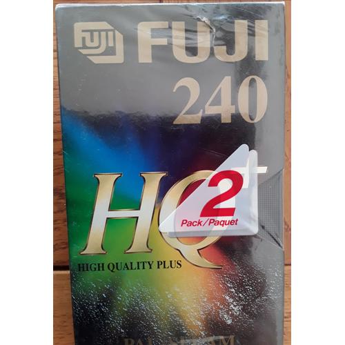 VHS FUJI - HQ - 240 - PACK 2 CASSETTES