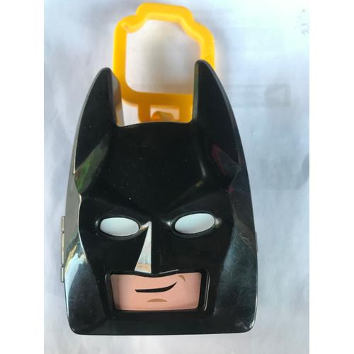 Batman : Boîtier Lego / Mc Do Plat En Plastique - Année 2019 Avec Jeu Labyrinthe Et Bille À L Intérieur Et Carte Sur Le Côté -