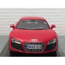 1:43 Audi R8 5.2 Fsi Quattro V10 Brillantrot Werbemodell Schuco 5010918423-Schuco