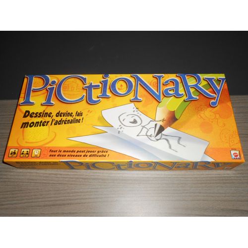 Pictionary - Mattel 2010 - Un Niveau Adulte Et Un Niveau Junior