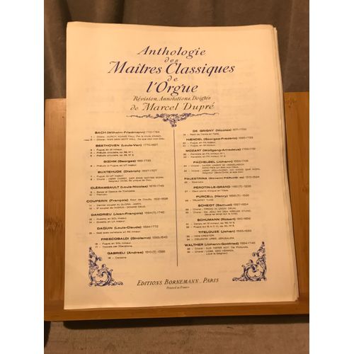 Bach Choral Was Mein Gott Will Partition Orgue Anthologie Dupré Bornemann N°2