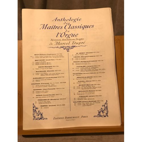 Bach Choral Durch Adams Fall Partition Orgue Anthologie Dupré Bornemann N°1
