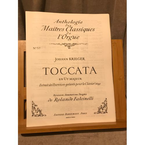 Krieger Toccata En Ut Majeur Partition Orgue Anthologie Bornemann Falcinelli