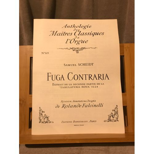 Samuel Scheidt Fuga Contraria Partition Orgue Anthologie Bornemann Falcinelli