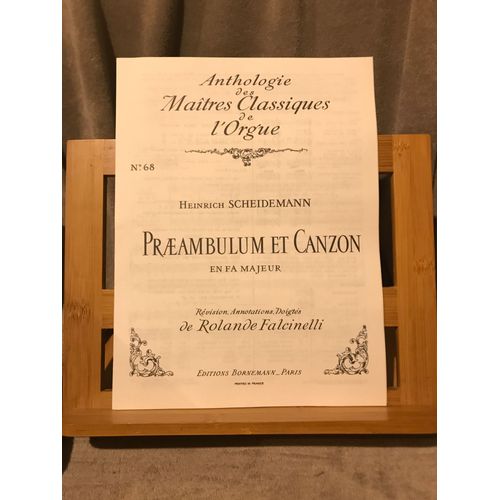 Scheidemann Praeambulum Canzon Partition Orgue Anthologie Bornemann Falcinelli