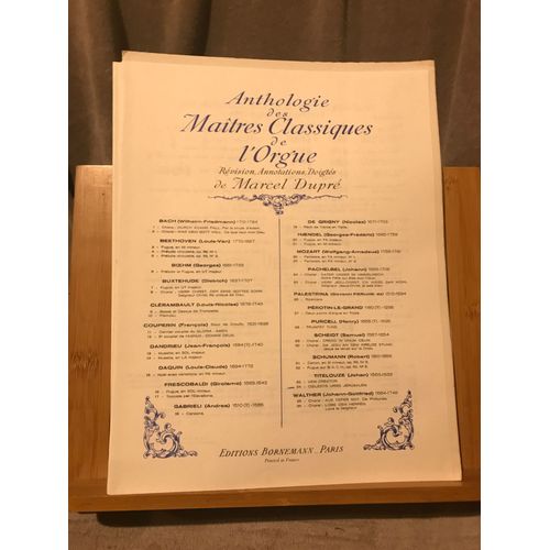 J. Titelouze Coelestis Urbs Jerusalem Partition Orgue Anthologie Dupré Bornemann