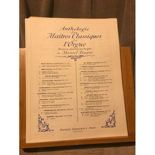 Jehan Titelouze Veni Creator Partition Orgue Anthologie Dupré Bornemann