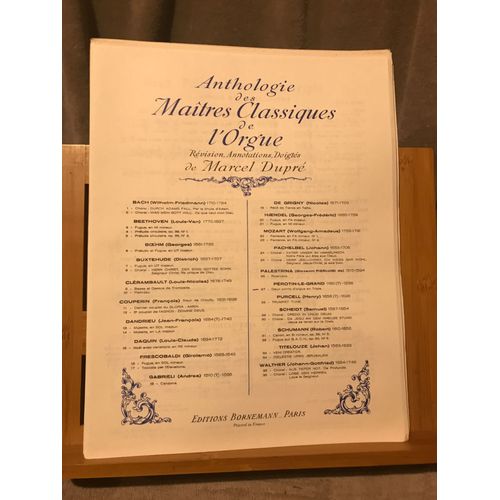Perotin Le Grand 2 Points D'orgue Partition Orgue Anthologie Dupré Bornemann