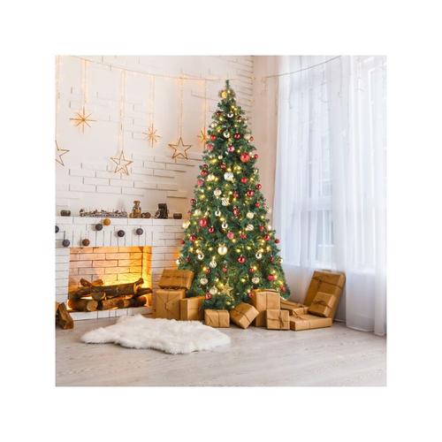 Arbre De Noel Automatique 7ft/210cm Pvc 1050 Branches 450 Lumieres 8 Modes Couleur Chaude Pour Enfants Et Adultes Normes Ue Goodnice